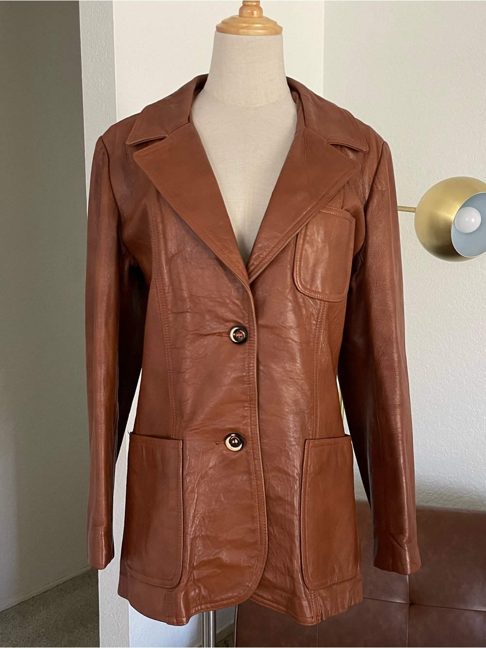 Vintage 1970s Leathers by New England Sports Wear Co Jacket